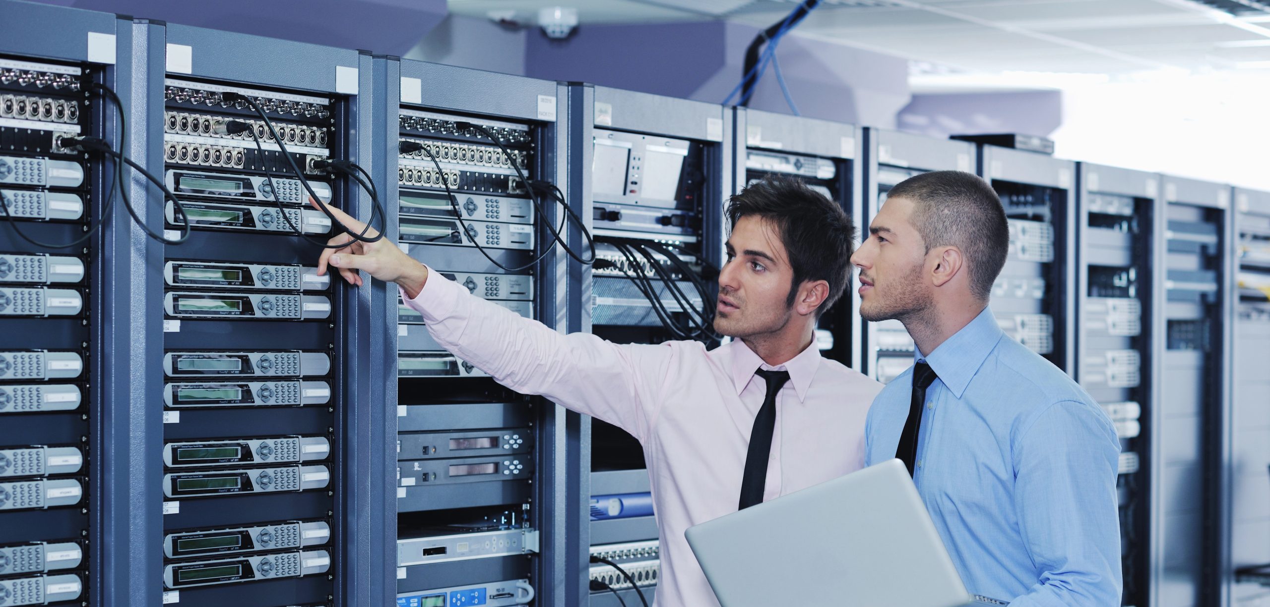 It enineers in network server room